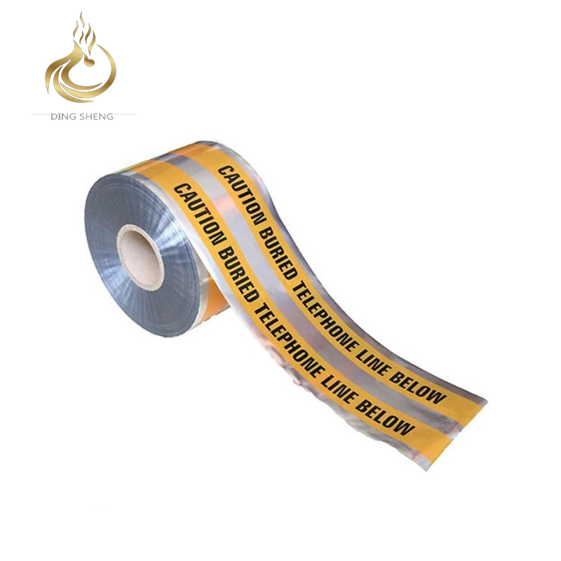 Wholesale Free Sample Factory Underground Detectable Warning Tape with Aluminum Foil